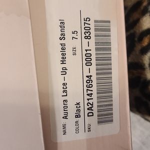 ⁰Aurora Lace Up Heeled Sandal